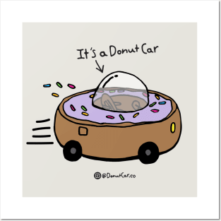 It’s a Donut Car (Grape) Posters and Art